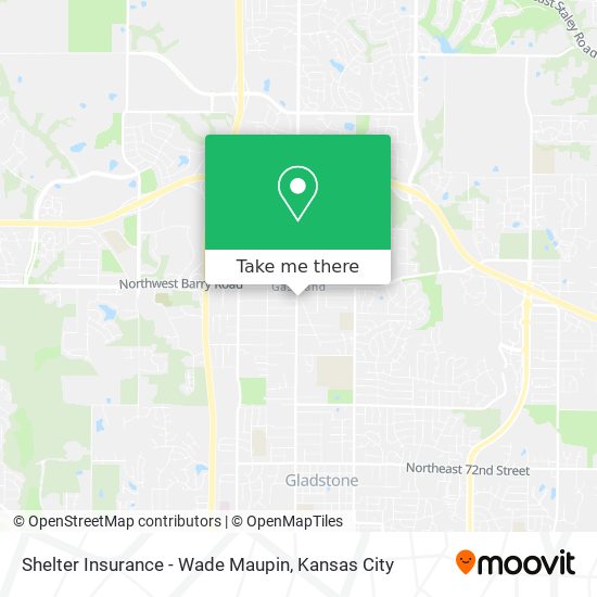 Shelter Insurance - Wade Maupin map