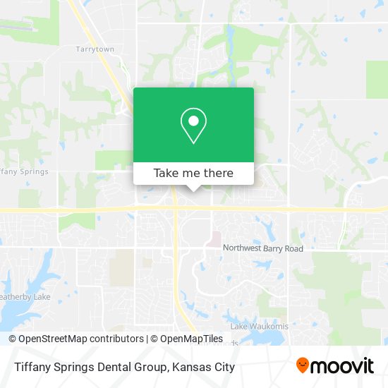 Tiffany Springs Dental Group map