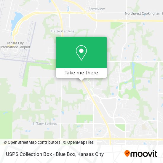 USPS Collection Box - Blue Box map