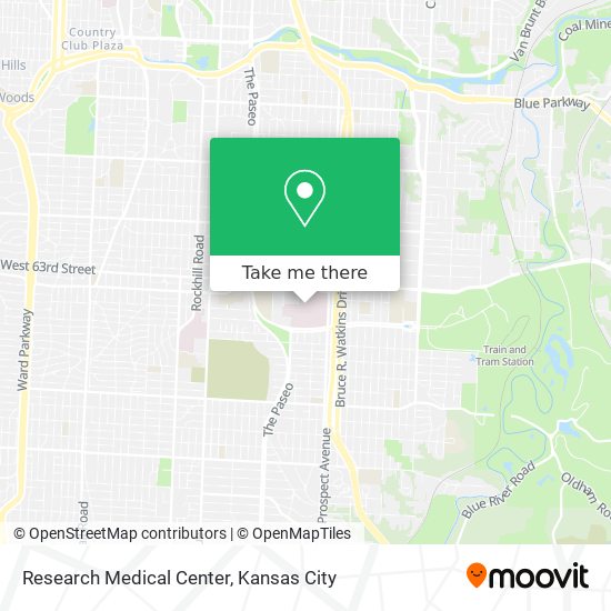 Research Medical Center map