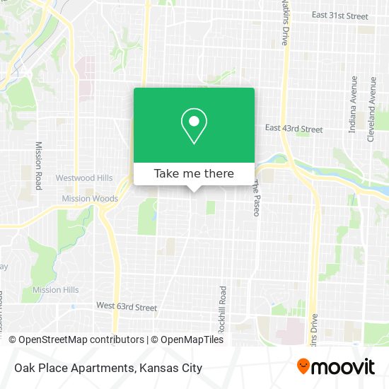 Mapa de Oak Place Apartments