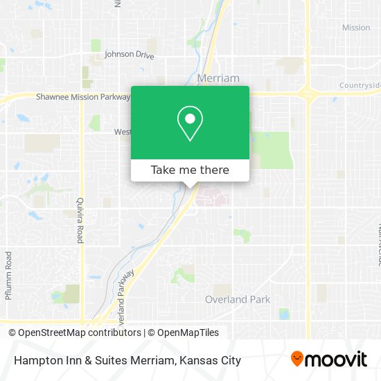 Hampton Inn & Suites Merriam map