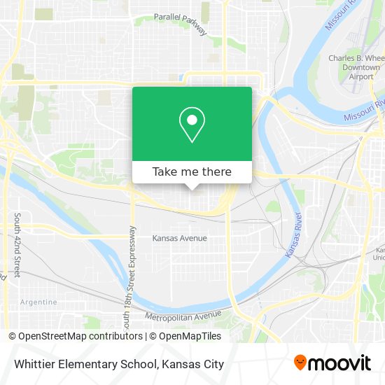 Whittier Elementary School map