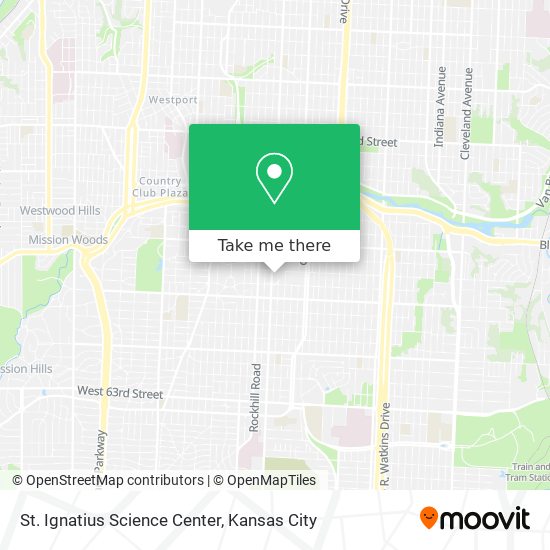 Mapa de St. Ignatius Science Center