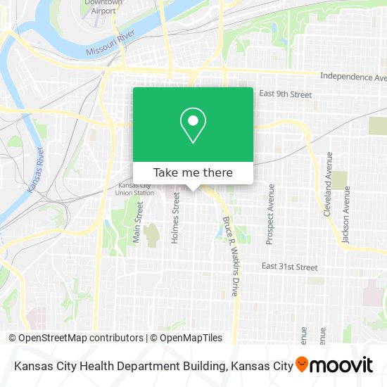 Kansas City Health Department Building map