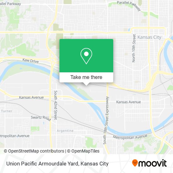 Union Pacific Armourdale Yard map