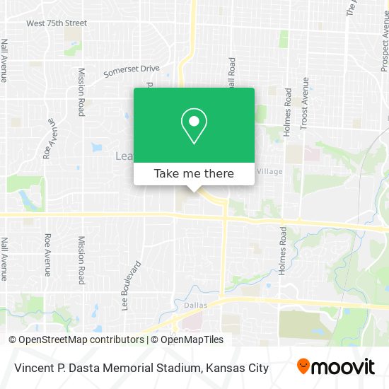 Vincent P. Dasta Memorial Stadium map
