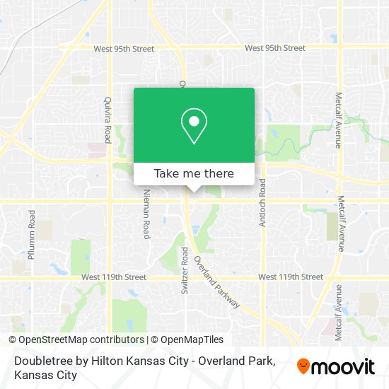 Doubletree by Hilton Kansas City - Overland Park map