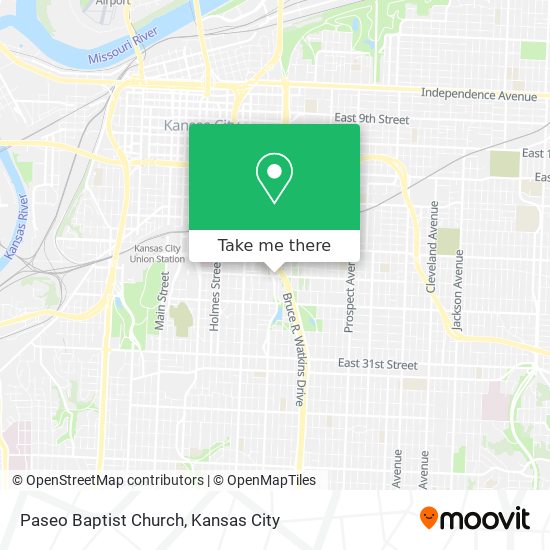 Paseo Baptist Church map