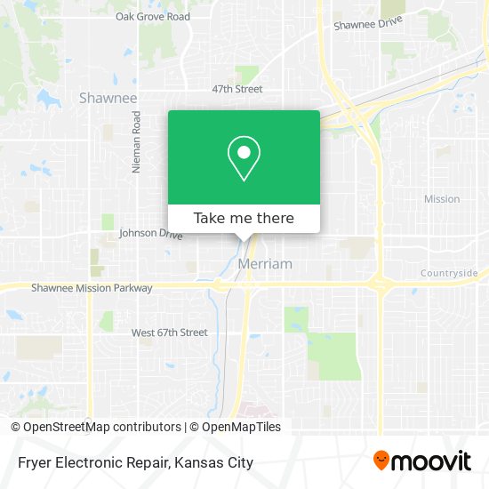 Fryer Electronic Repair map