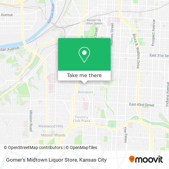 Mapa de Gomer's Midtown Liquor Store
