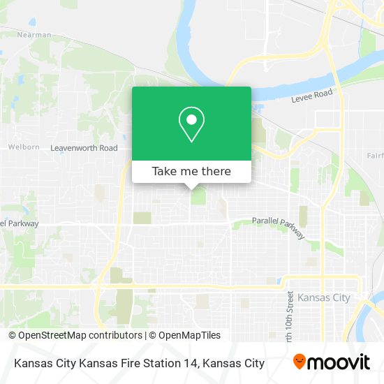 Kansas City Kansas Fire Station 14 map