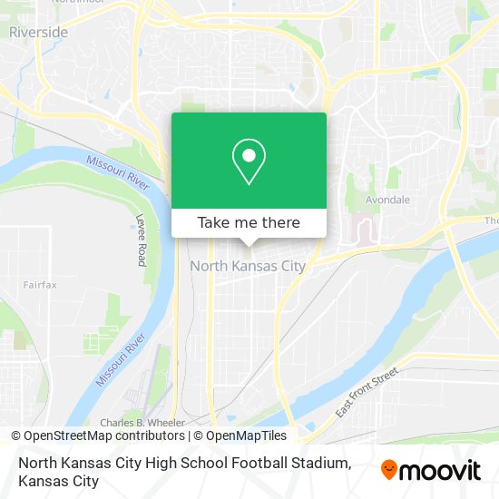 North Kansas City High School Football Stadium map