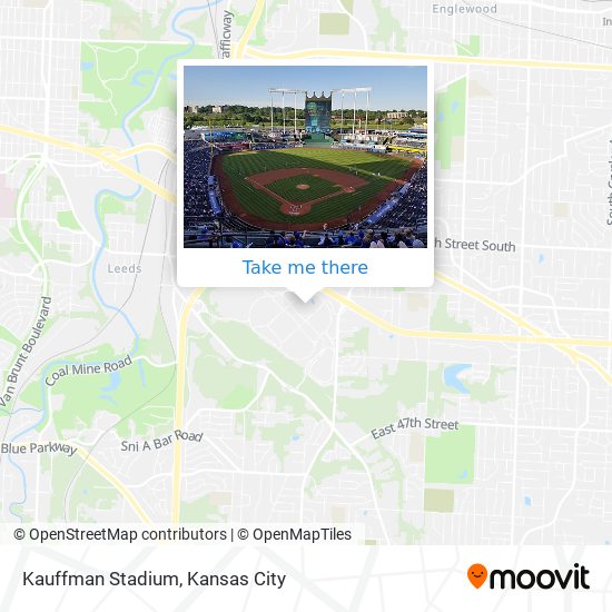 How to get to Kauffman Stadium in Kansas City by Bus?