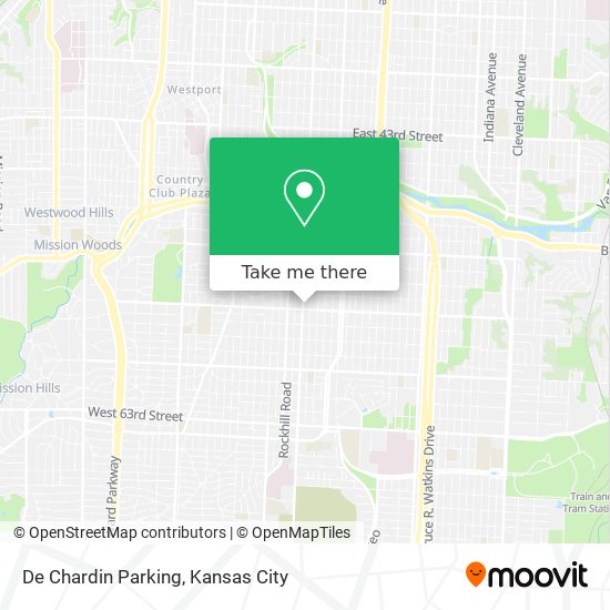 De Chardin Parking map