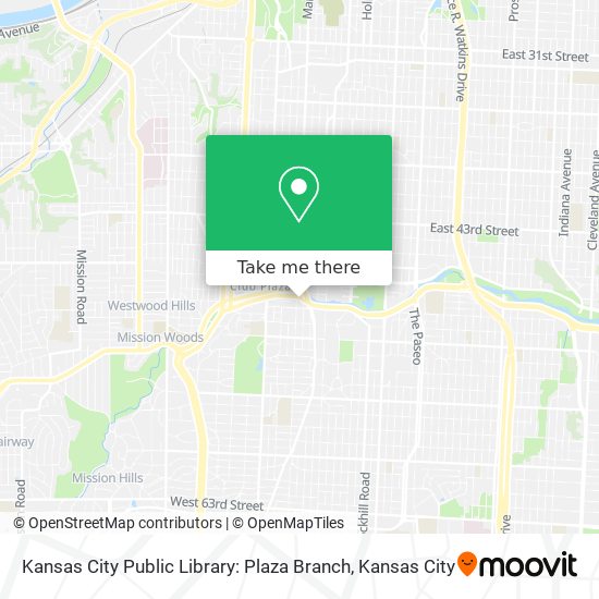 Mapa de Kansas City Public Library: Plaza Branch