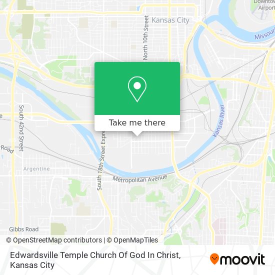 Edwardsville Temple Church Of God In Christ map