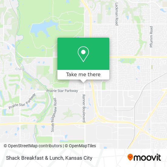 Shack Breakfast & Lunch map