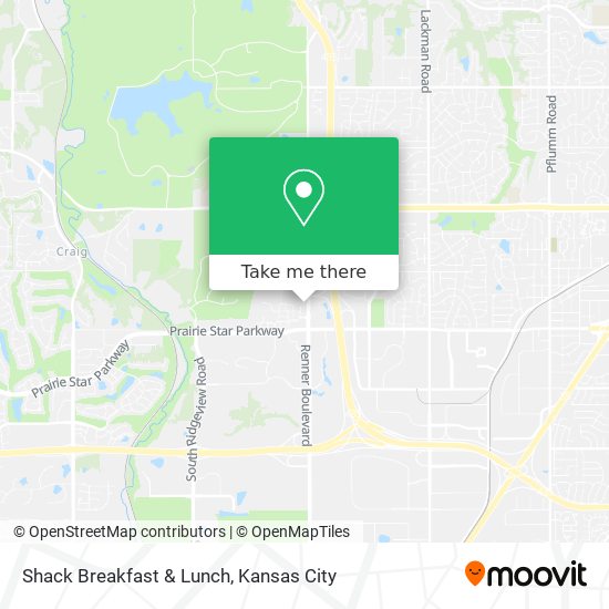 Mapa de Shack Breakfast & Lunch
