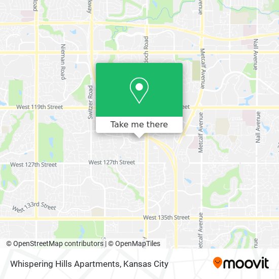 Whispering Hills Apartments map