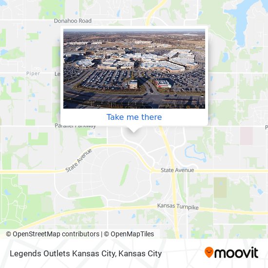 How to get to Legends Outlets Kansas City in Kansas City by Bus?
