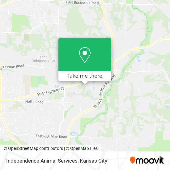 Independence Animal Services map