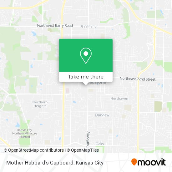 Mapa de Mother Hubbard's Cupboard