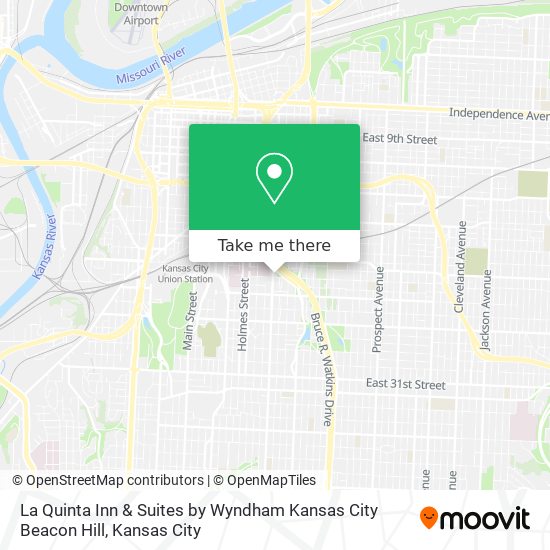 Mapa de La Quinta Inn & Suites by Wyndham Kansas City Beacon Hill