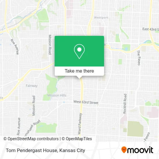 Tom Pendergast House map
