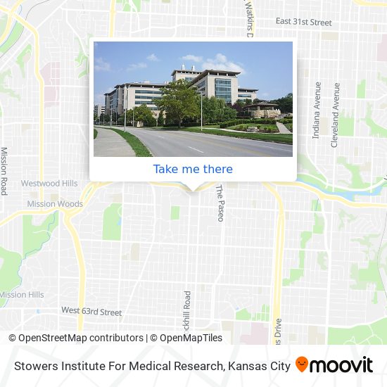 Mapa de Stowers Institute For Medical Research