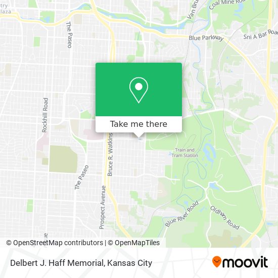 Delbert J. Haff Memorial map