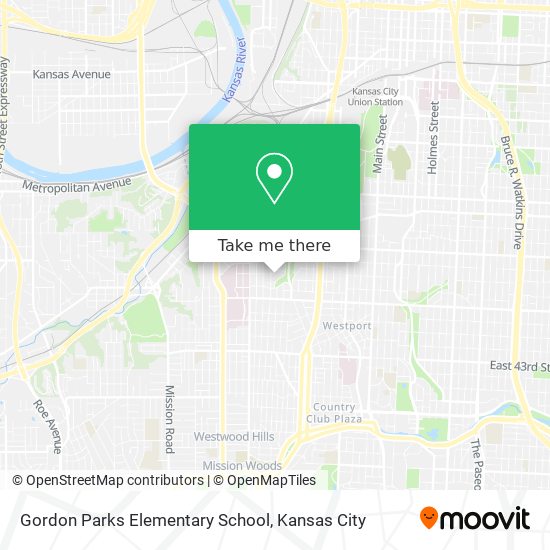 Gordon Parks Elementary School map