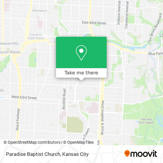 Mapa de Paradise Baptist Church