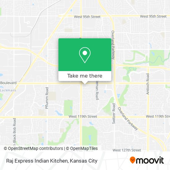 Raj Express Indian Kitchen map
