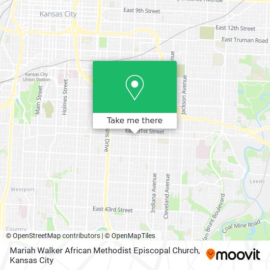 Mapa de Mariah Walker African Methodist Episcopal Church