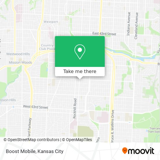 Mapa de Boost Mobile