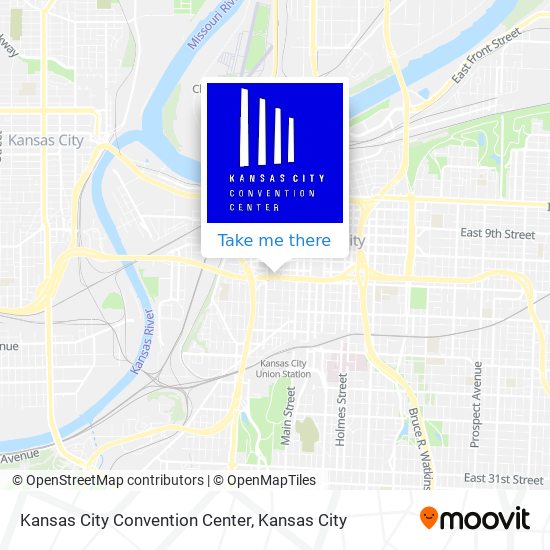 Mapa de Kansas City Convention Center