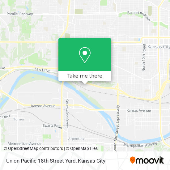 Union Pacific 18th Street Yard map