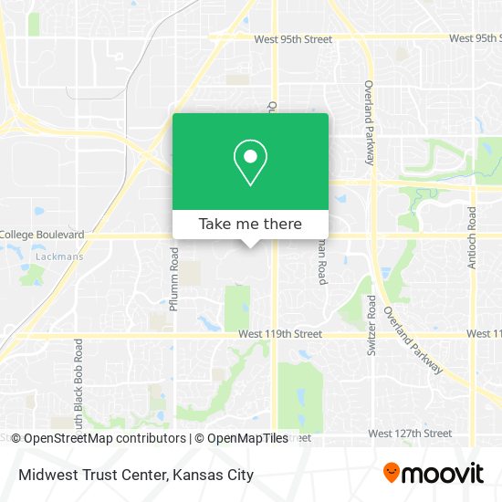 Midwest Trust Center map