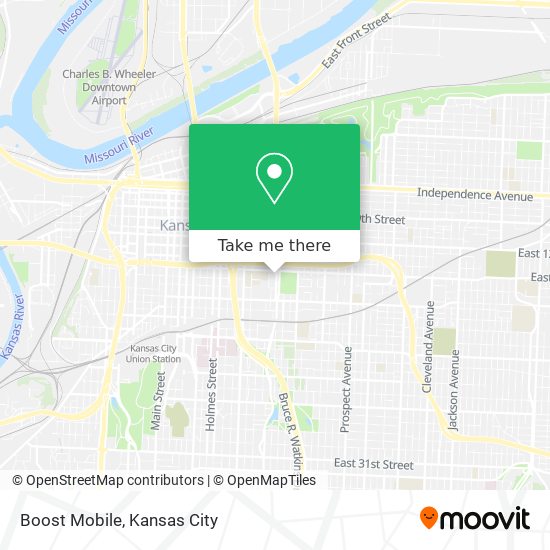 Mapa de Boost Mobile