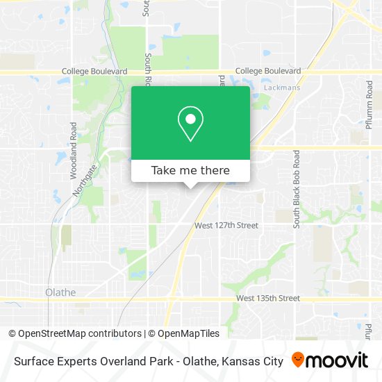 Surface Experts Overland Park - Olathe map