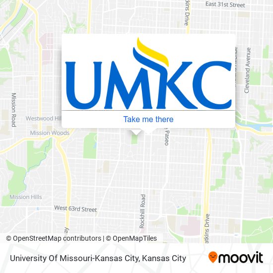 University Of Missouri-Kansas City map