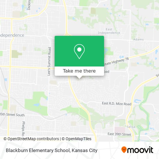 Blackburn Elementary School map