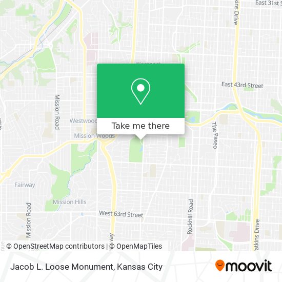 Jacob L. Loose Monument map