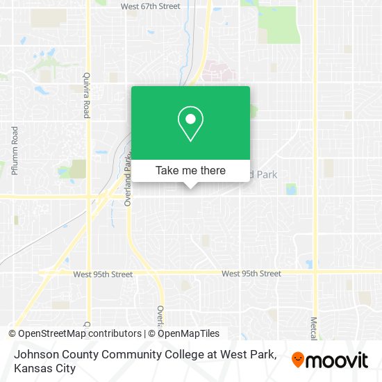 Mapa de Johnson County Community College at West Park