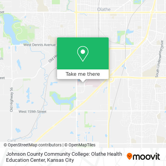 Johnson County Community College: Olathe Health Education Center map