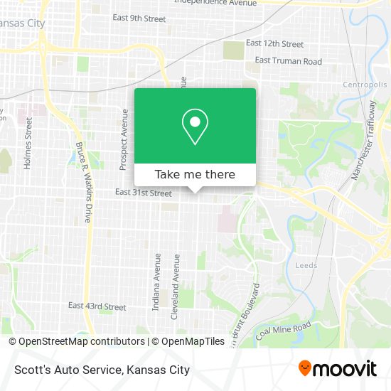 Mapa de Scott's Auto Service