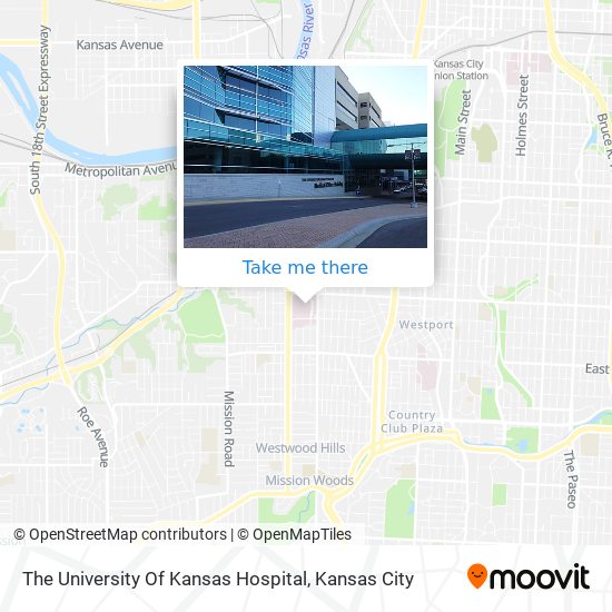 The University Of Kansas Hospital map
