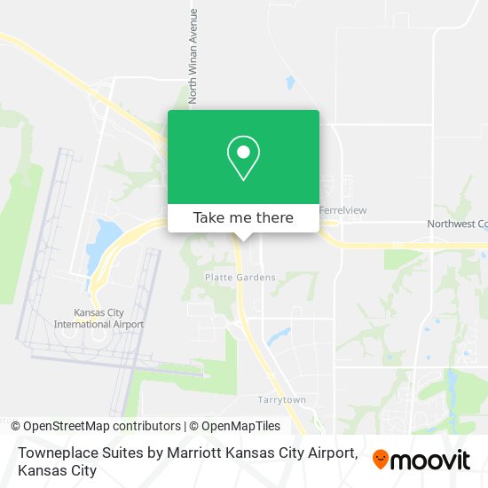 Towneplace Suites by Marriott Kansas City Airport map