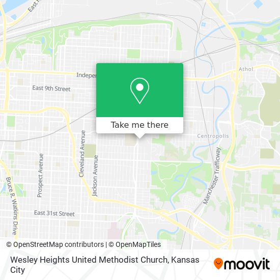 Wesley Heights United Methodist Church map